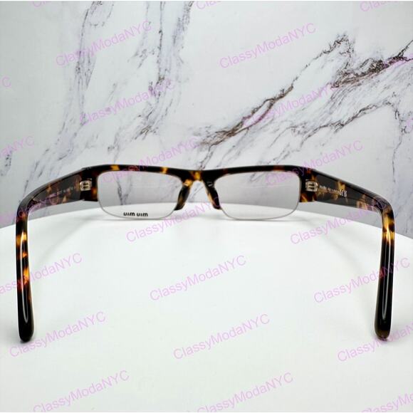 NEW MIU MIU Sunglasses Honey Havana Brown Vedette Clear Blue Light Lens main image 10